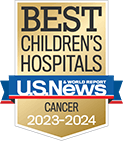 One of the best children's hospitals, ranked in cancer care by U.S. News and World Report.