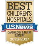 One of the best children's hospitals, ranked in cardiology and heart surgery by U.S. News and World Report.