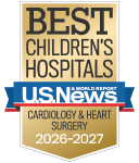 One of the best children's hospitals, ranked in cardiology and heart surgery by U.S. News and World Report.