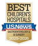 One of the best children's hospitals, ranked in gastroenterology and GI surgery by U.S. News and World Report.