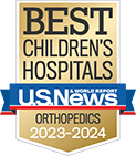 One of the best children's hospitals, ranked in orthopedics by U.S. News and World Report.