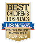 One of the best children's hospitals, ranked in behavioral health by U.S. News and World Report.