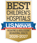 One of the best children's hospitals, ranked in behavioral health by U.S. News and World Report.