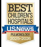 One of the best children's hospitals, ranked in pulmonology by U.S. News and World Report.