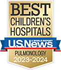 One of the best children's hospitals, ranked in pulmonology by U.S. News and World Report.
