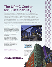 Thumbnail for The UPMC Center for Sustainability (PDF)