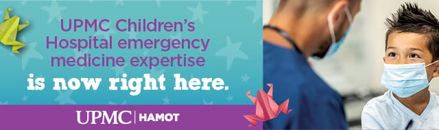 UPMC Children's Hospital emergency medicine expertise is now right here.