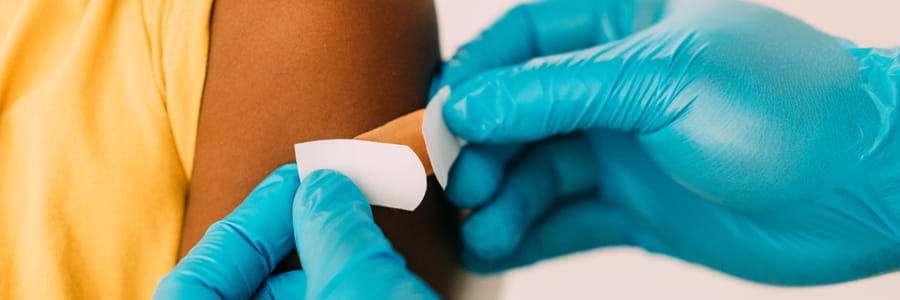 COVID-19 vaccine banner