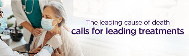 The leading cause of death calls for leading treatments.