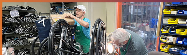 Richard D. and Dave E., Global Links 'Wheelchair Wranglers'