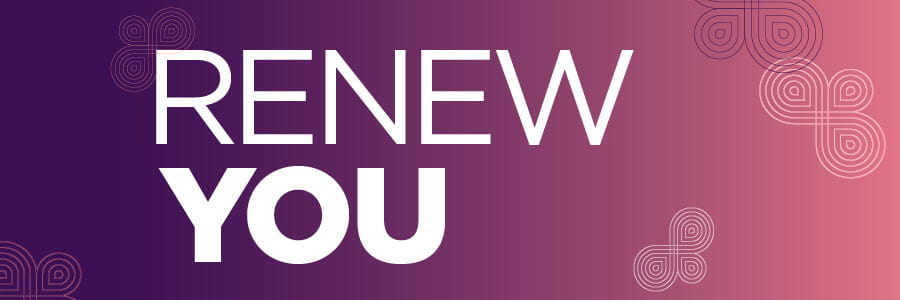 Banner with the words Renew You. 