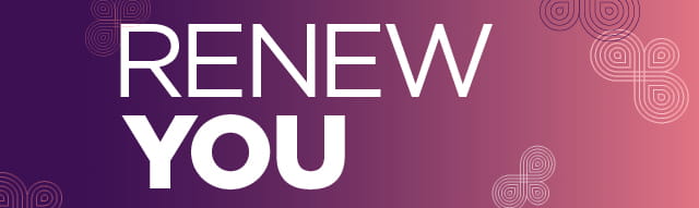 Banner reading Renew You.