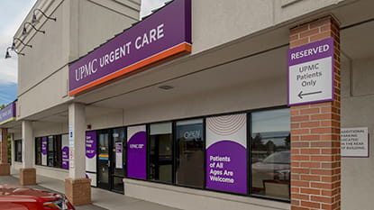 The exterior of UPMC Urgent Care in Wexford.