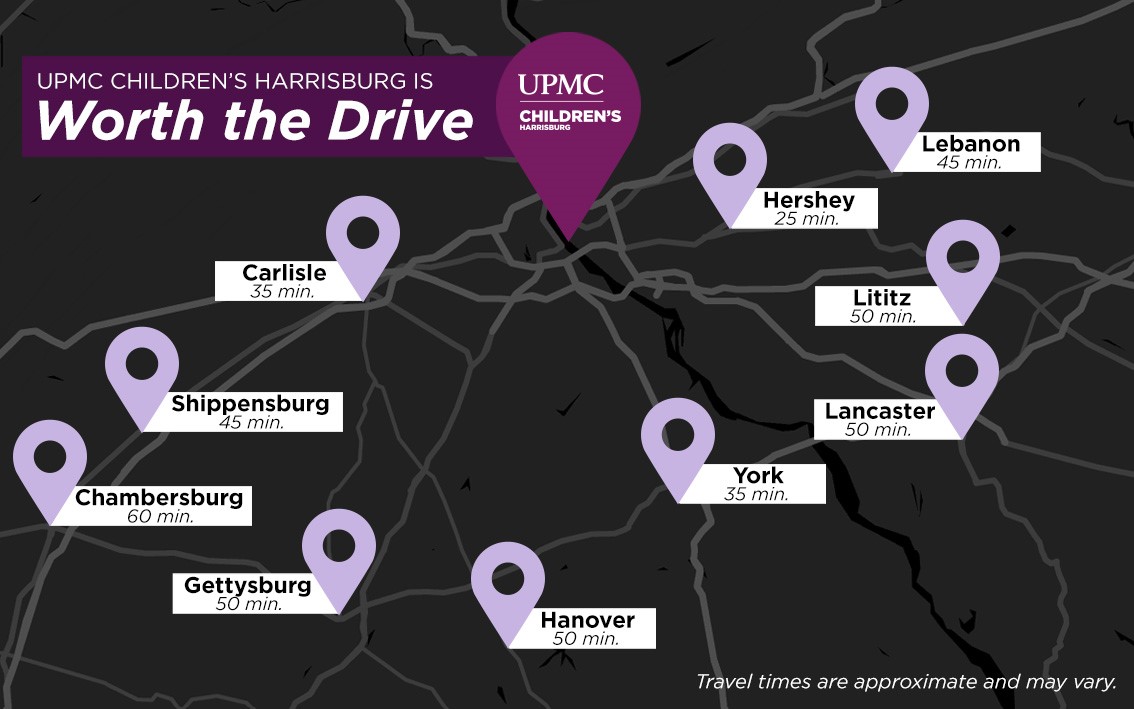 UPMC Children's Harrisburg is Worth the Drive.
