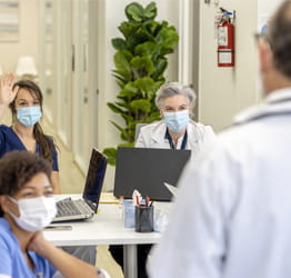 Image of hospital staff.