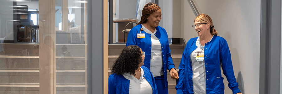 Image of students at UPMC Jameson School of Nursing at UPMC Hamot.