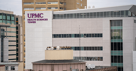Picture of the UPMC Health Sciences Tower.
