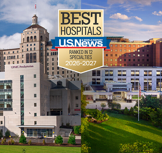 Image of UPMC Presbyterian with 2026 US News Badge.