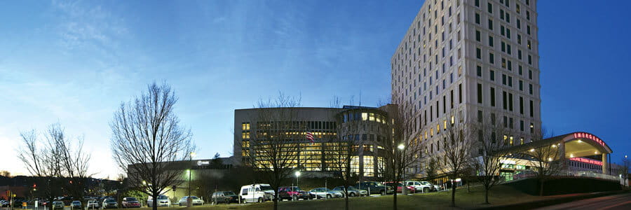UPMC Altoona exterior at night