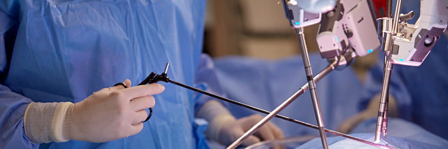 Doctors performing surgery