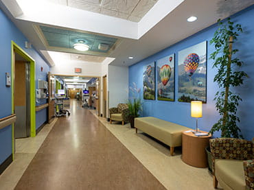 UPMC Children's Inpatient Unit Hallway