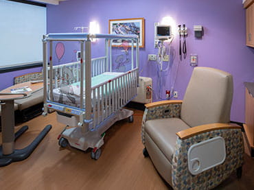 UPMC Children's Inpatient Unit Patient Room