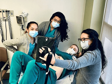 Ultrasound demonstration. 