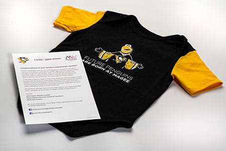 Pittsburgh Penguins® onesie and letter