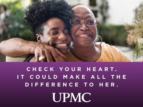 Banner image. Text reads, "Check your heart. It could make all the difference to her."