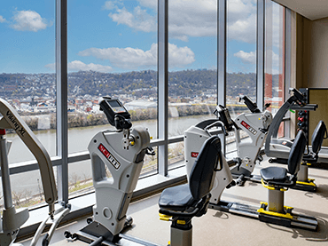 Image of machines in front of window.