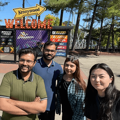 Students at Kennywood.