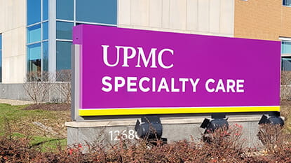 UPMC Specialty Care sign