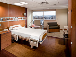 UPMC Passavant Patient Pavilion Patient Room