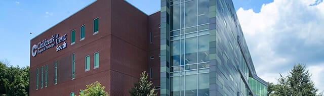 An exterior image of the UPMC Children's South campus in Bridgeville.