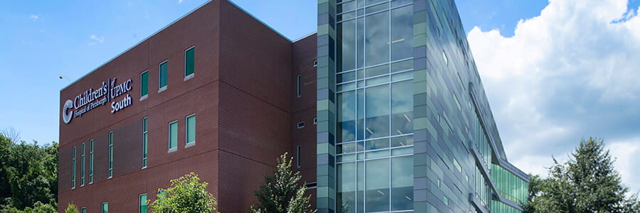 An exterior image of the UPMC Children's South campus in Bridgeville.
