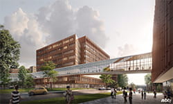 Exterior view of UPMC Hillman Cancer Hospital at UPMC Shadyside.