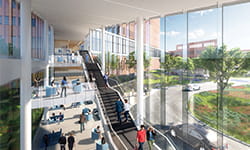 UPMC Hillman Cancer Hospital main lobby.