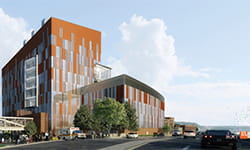 Exterior of UPMC Vision and Rehabilitation Hospital.