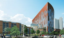 Exterior of UPMC Vision and Rehabilitation Hospital.