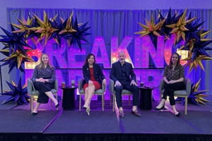 “Ask Your Oncology Provider,” panel discussion featuring from left, Dr. Theresa Lee, Dr. Kit Lu. Dr. Joshua Kesterson and Dr. Maureen Roberts.