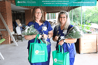 DAISY winners Janet Johnson, LPN (Left), and Denise June, LPN (Right), of Haven Place, part of UPMC Senior Communities.