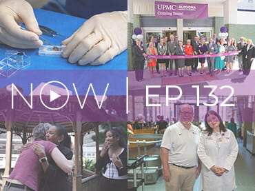 In episode 132 of UPMC NOW, specialists at the UPMC Vision Institute performed the region's first artificial iris implant, helping restore vision and quality of life for a patient with a severe eye injury; UPMC Altoona celebrated the opening of the UPMC Mercy School of Nursing, expanding opportunities for future nurses and strengthening the local workforce pipeline; living organ donors and recipients meet for the first time, highlighting the life-changing impact of organ donation and the power of selfless generosity; and inspired by his late wife's cancer journey, Robin Rowe created "Kay Days," a nonprofit effort that provides free parking for patients and families receiving treatment at UPMC Hillman Cancer Center.