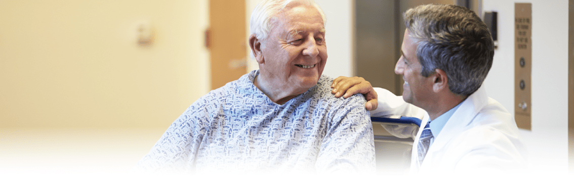 Doctor and Patient discussing care.