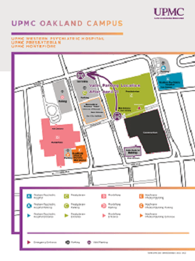 UPMC Oakland Campus Map