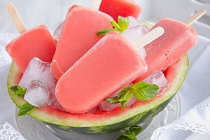 Strawberry Watermelon Protein Pops