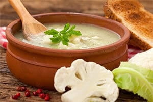 Roasted Cauliflower and Fennel Soup