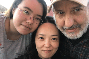 Image of patient with family.