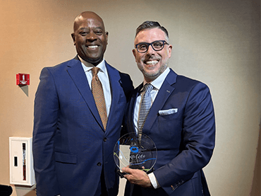 Dr. Brad Dicianno, director of the UPMC Adult Spina Bifida Clinic, received a 2025 Community Heroes Award from Community Living and Support Services (CLASS) for his work with people in the Pittsburgh community living with spina bifida.
