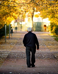 Image of man walking.