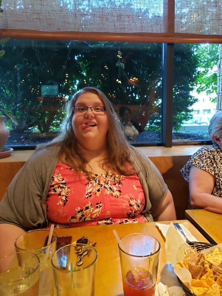 Amanda Thomas pre gastric sleeve surgery